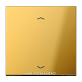 JUNG LS 990 Блеск золота Накладка нажимного электронного жалюзийного выключателя с ДУ (радио)