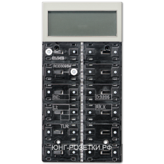 JUNG KNX FD Edelstahl Контроллер-дисплей комнатный 6-клавишный