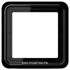 JUNG CD 500 Черный Рамка 1-я (CD581SW) CD581SW